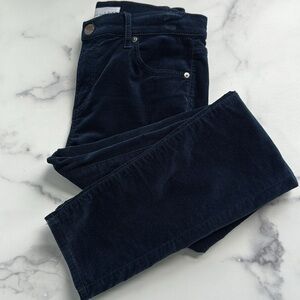 LOFT Velvet Navy Blue Stretch Skinny Midrise Jeans Size 27